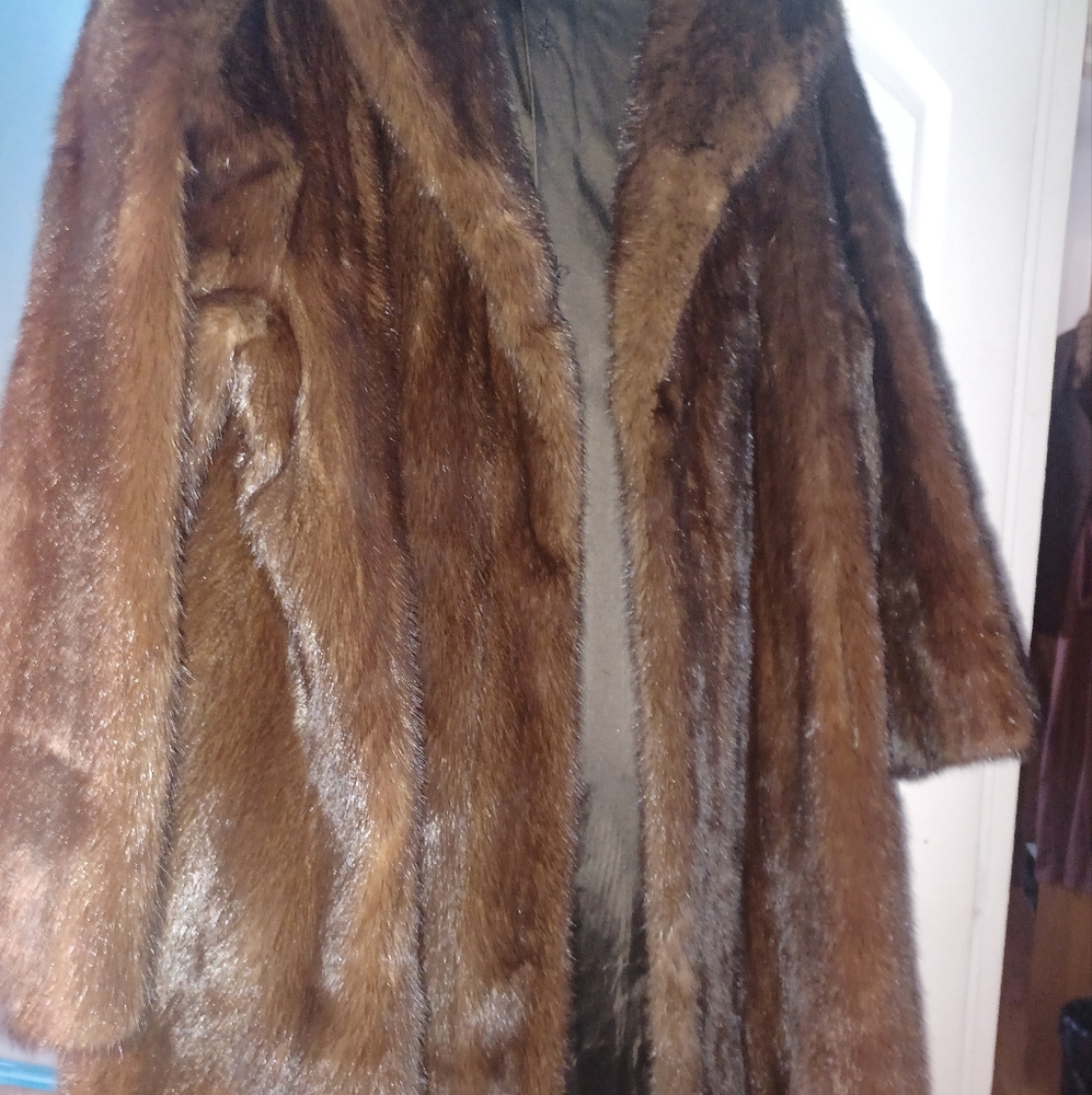 Beautiful Mink coat and Hat.